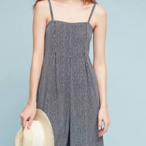 Anthropologie Faye Striped Jumpsuit size L